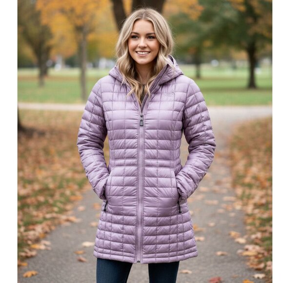 The North Face ThermoBall Eco Full Length Parka, Mauve, Women's Size XS NWOT - Picture 1 of 11